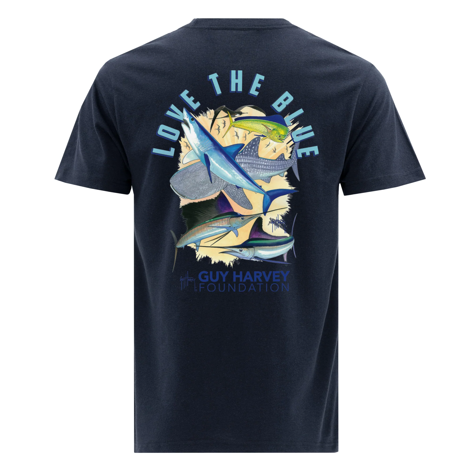 Guy Harvey Foundation Love the Blue Eco T-Shirt - Image 3