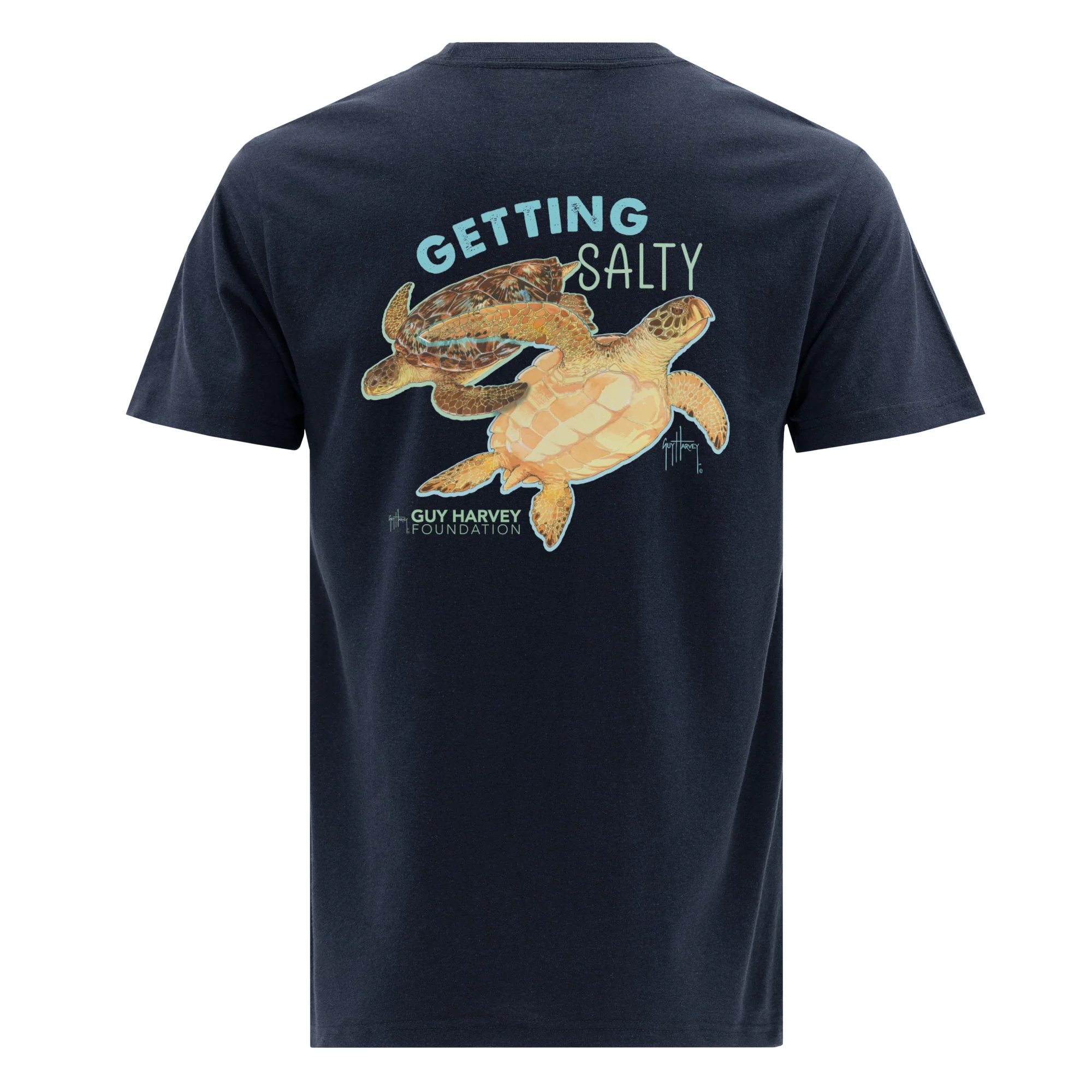 Guy Harvey Foundation Getting Salty Turtle Eco T-Shirt - Image 3