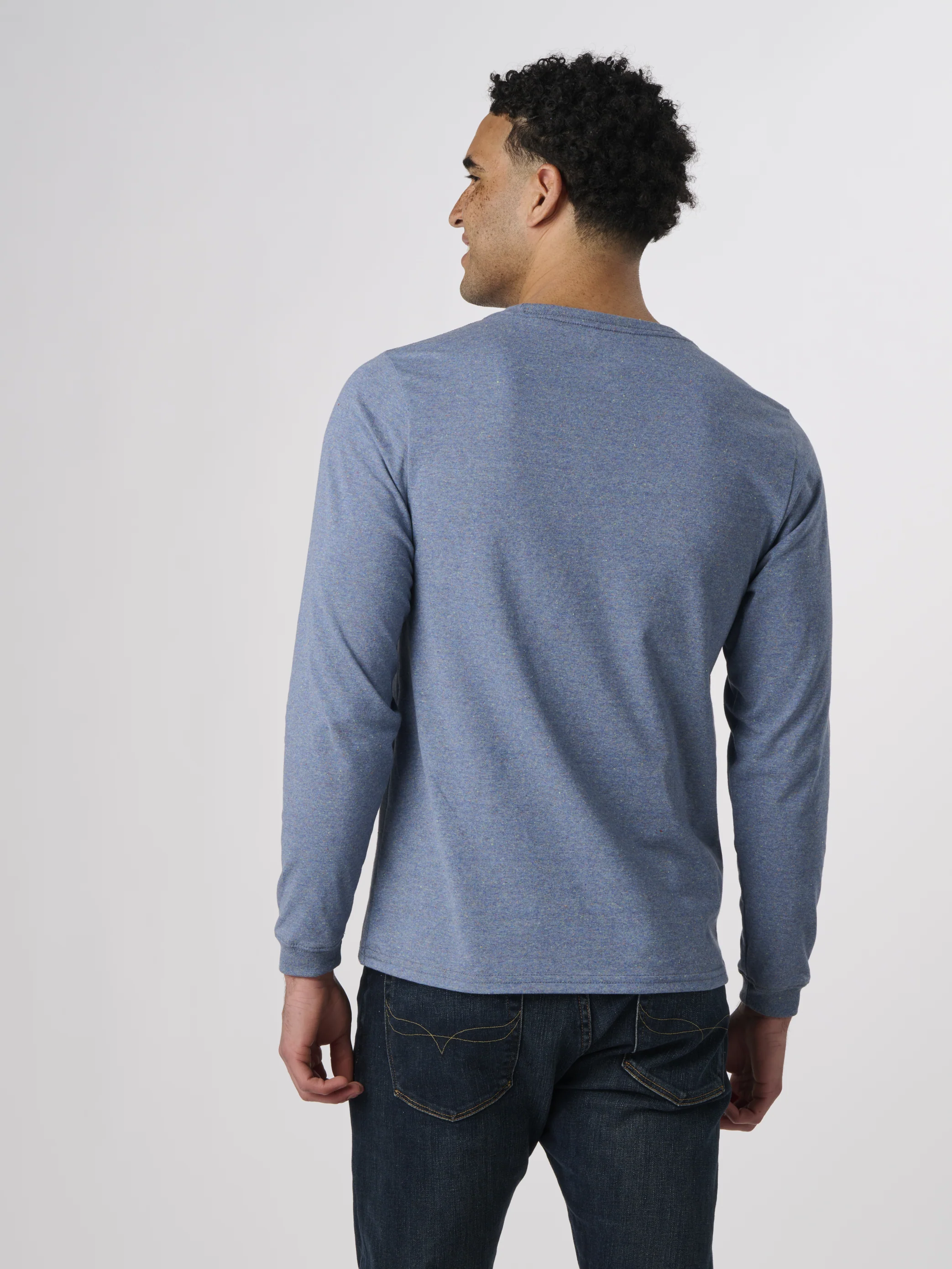 EC102 - Mountain Lines Eco Long Sleeve T-Shirt - Image 4
