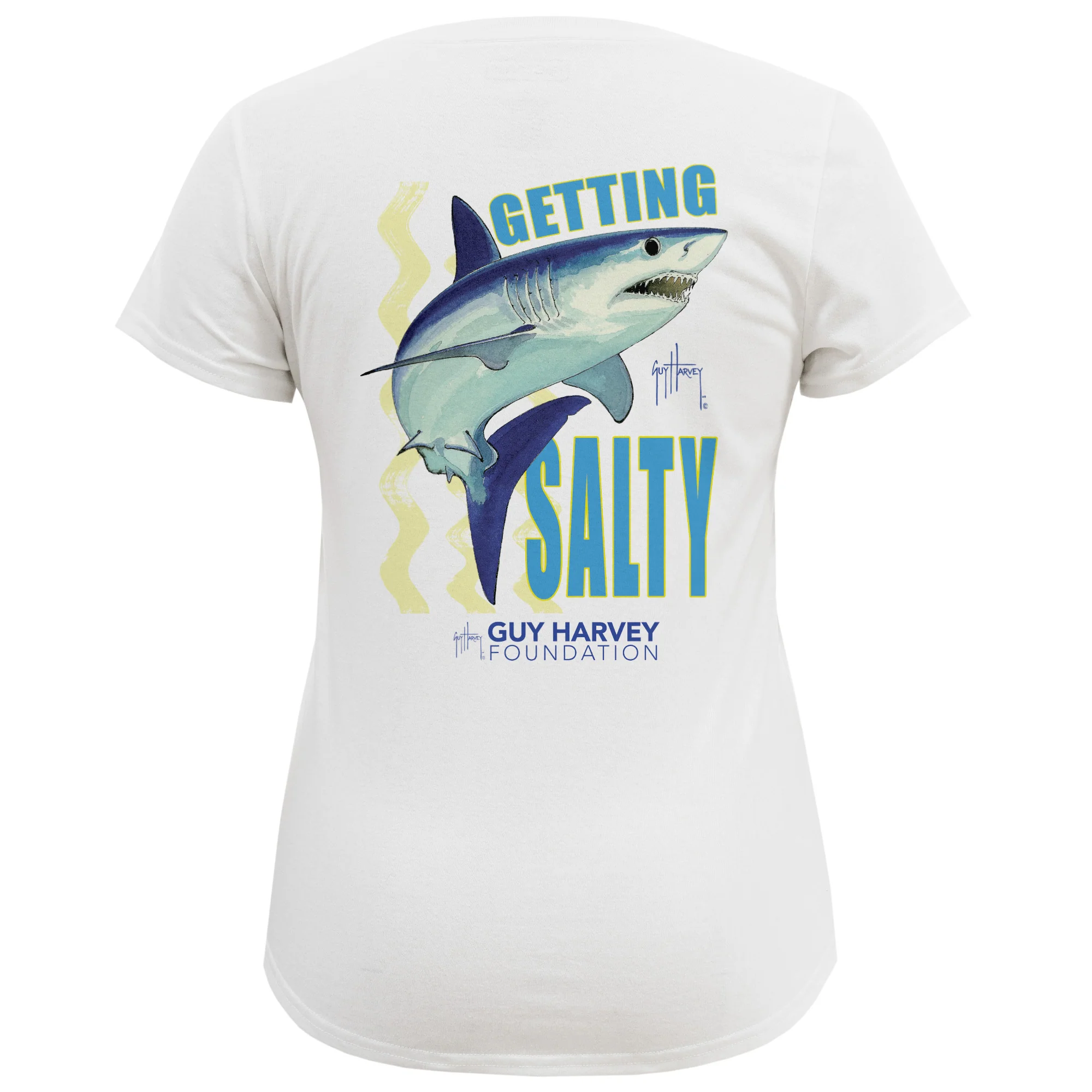 Guy Harvey Foundation Getting Salty Shark Women's Eco T-Shirt - Image 3