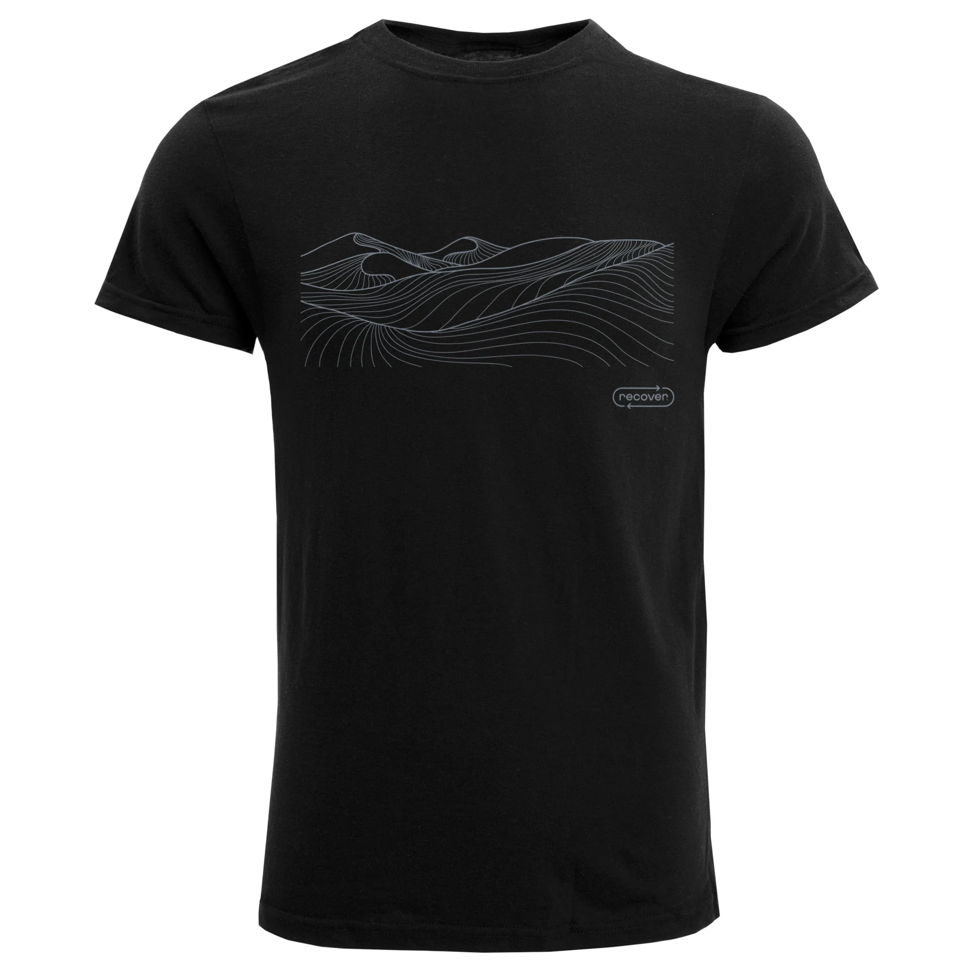 OG100 - Mountain Lines Organic Short Sleeve T-Shirt - Image 3