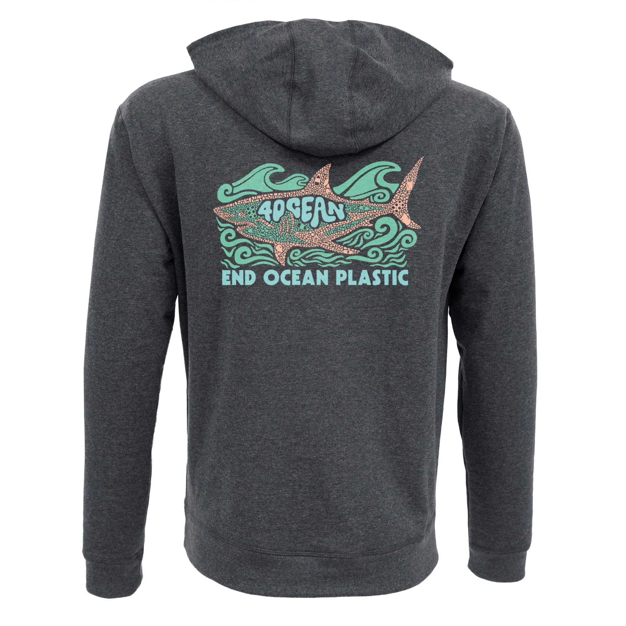 Shark Microplastic Unisex Pullover Hoodie - Image 5