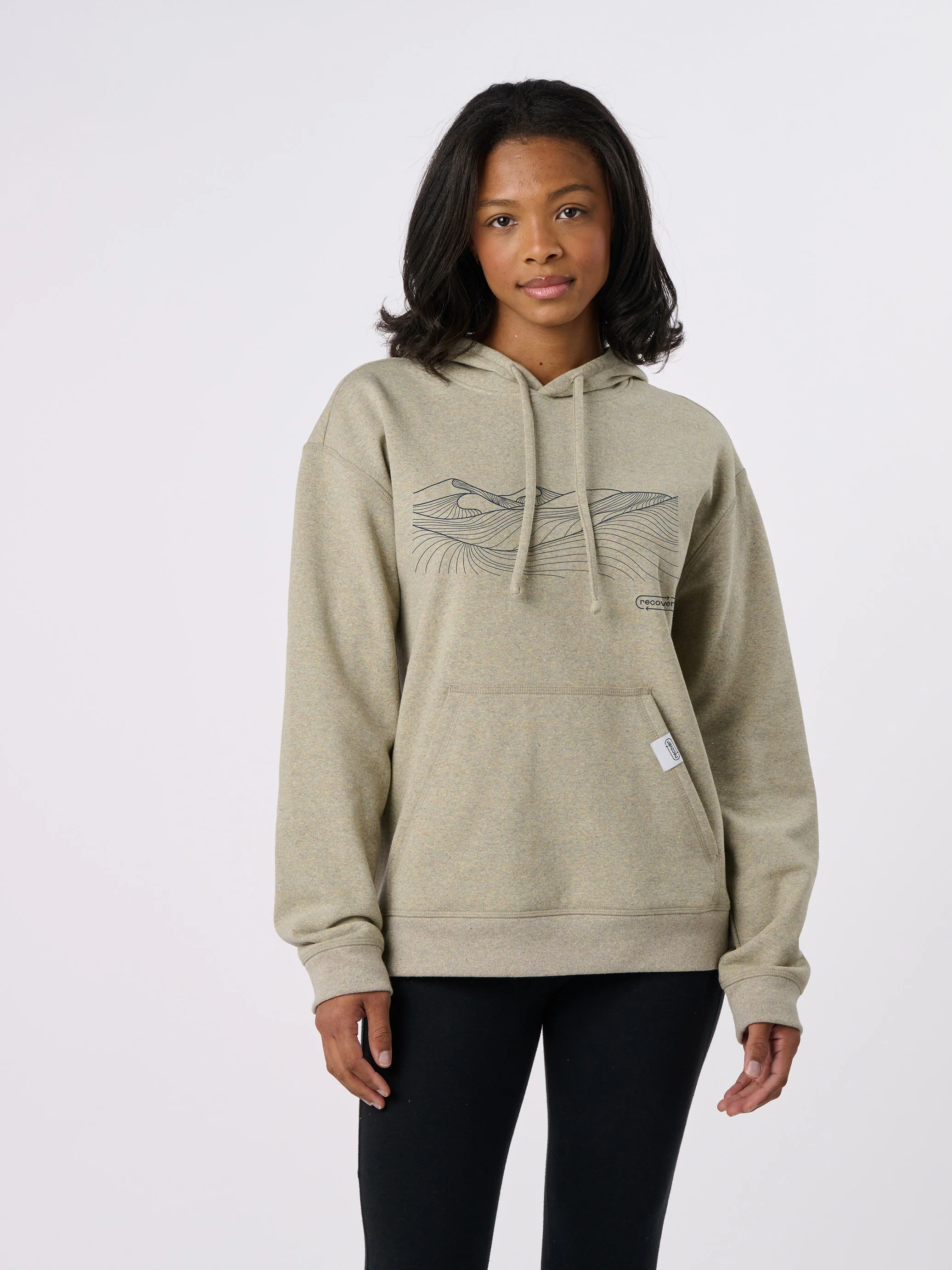 RC1093 - Mountain Lines Fleece Pullover Hoodie - Image 3