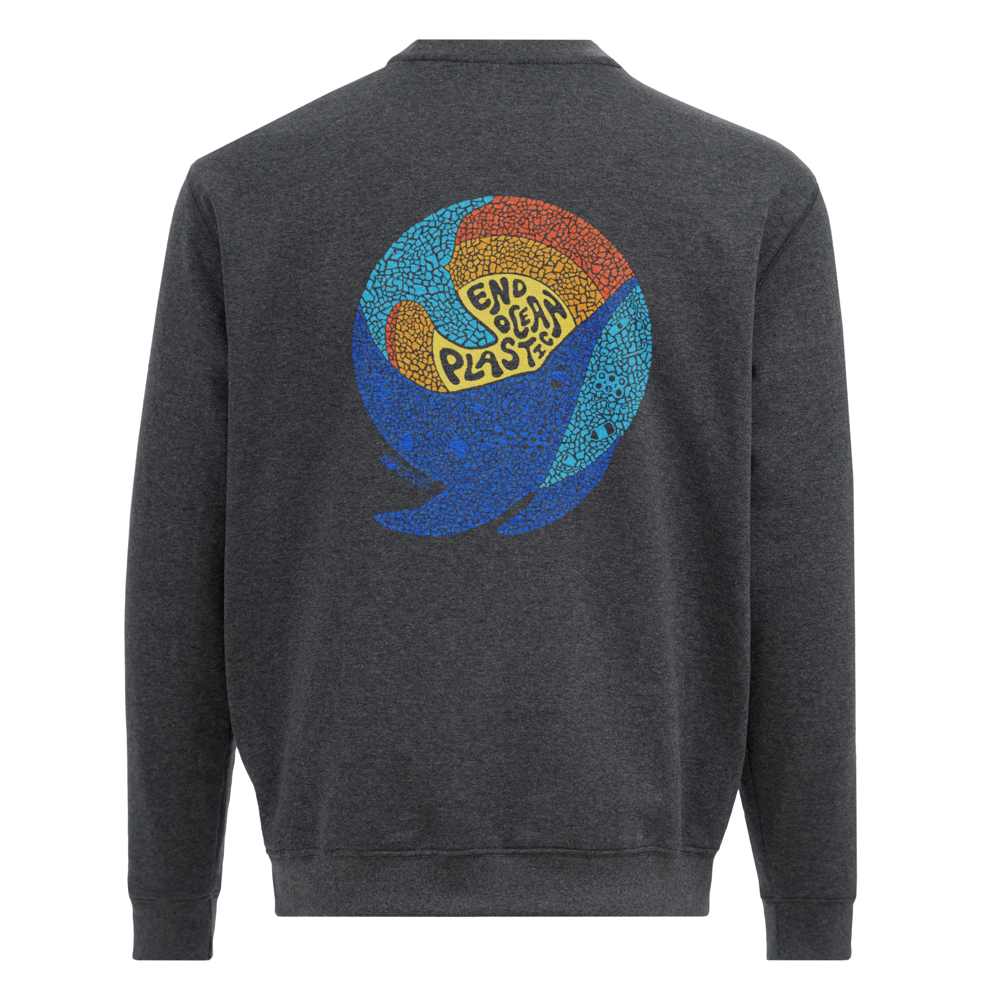 Whale Microplastic Unisex Crew Fleece Sweatshirt - Image 9
