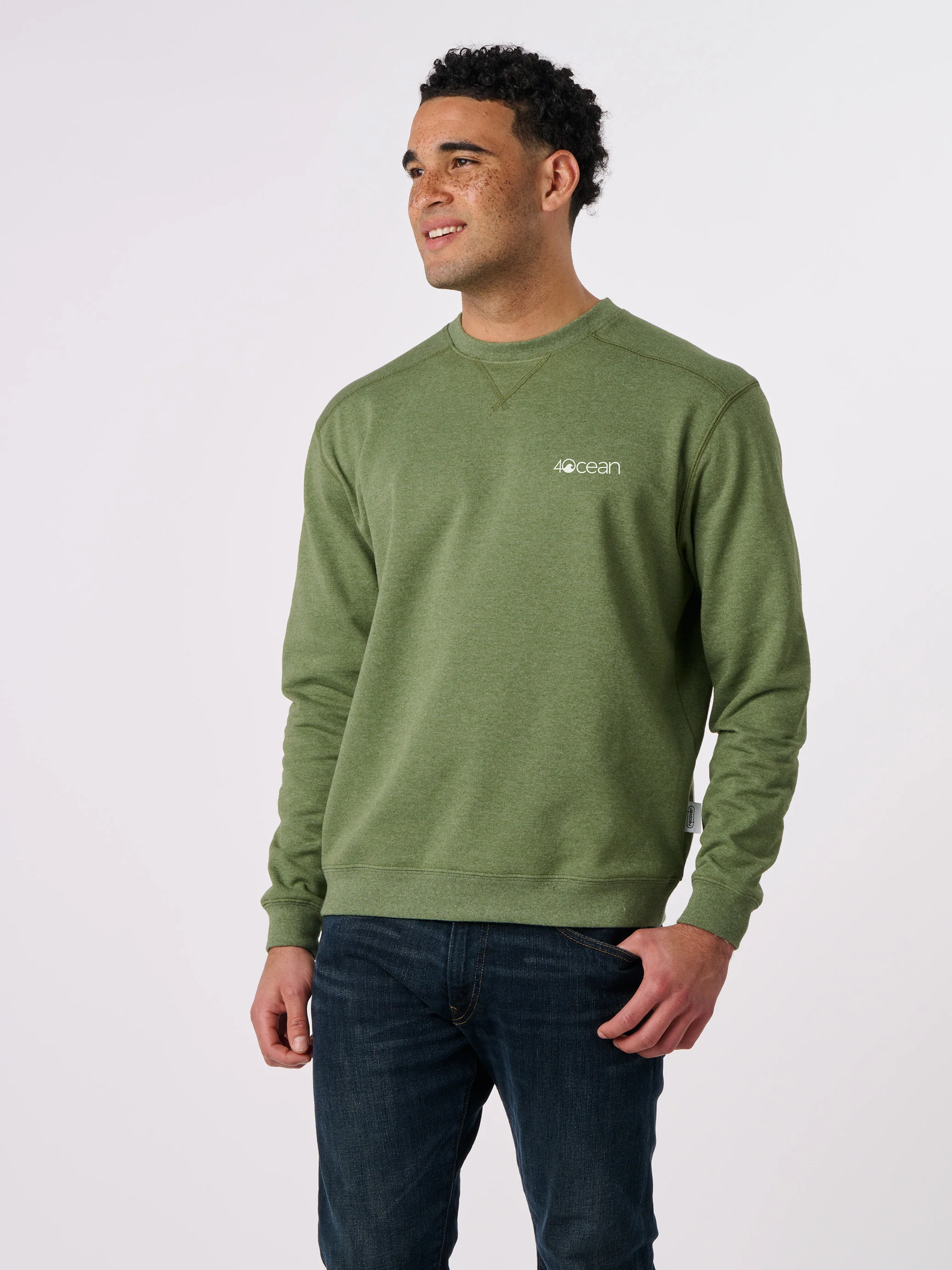 Whale Microplastic Unisex Crew Fleece Sweatshirt - Image 8