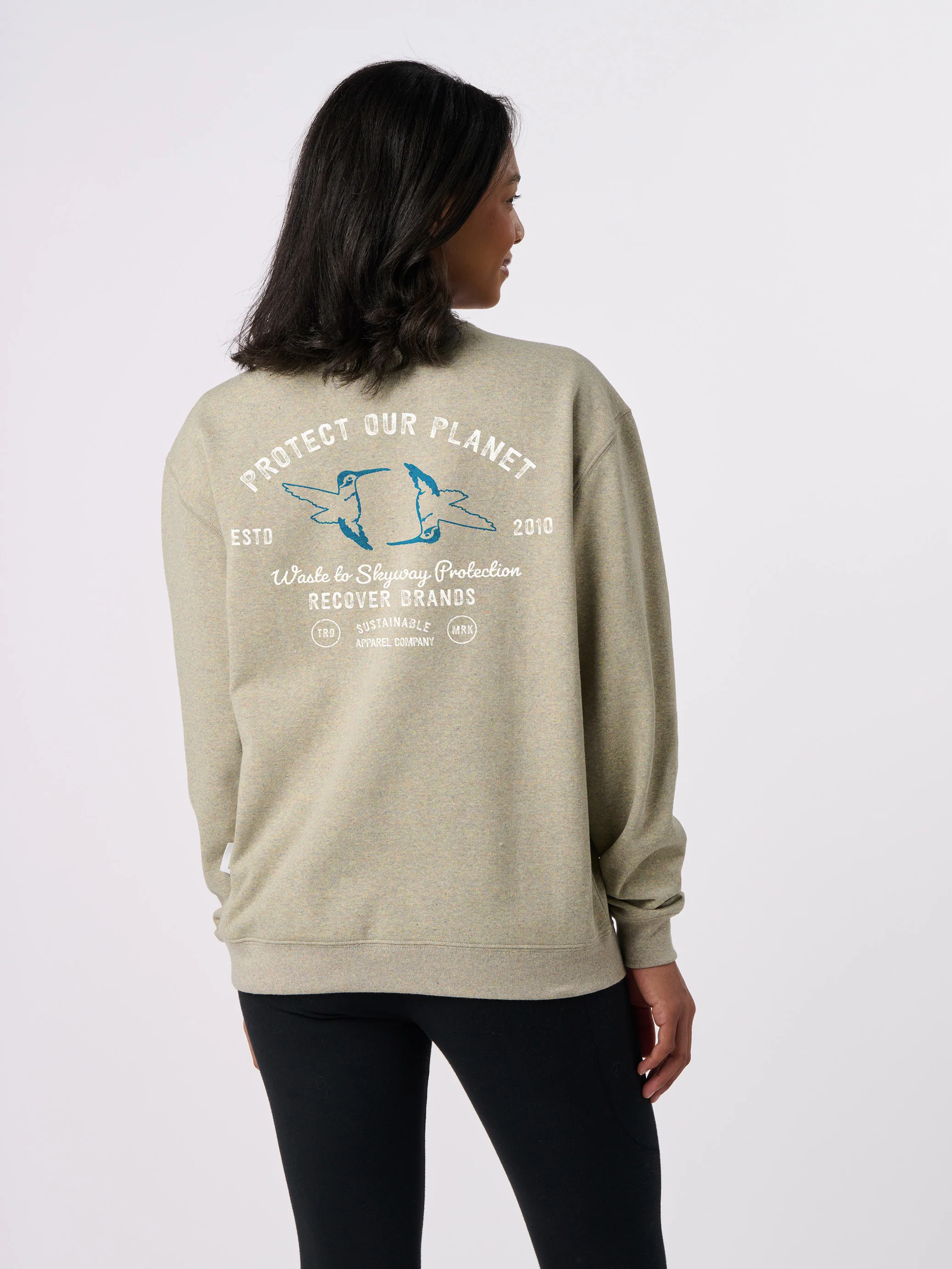 RC1095 - Protect Our Planet Fleece Crewneck Sweatshirt - Image 3