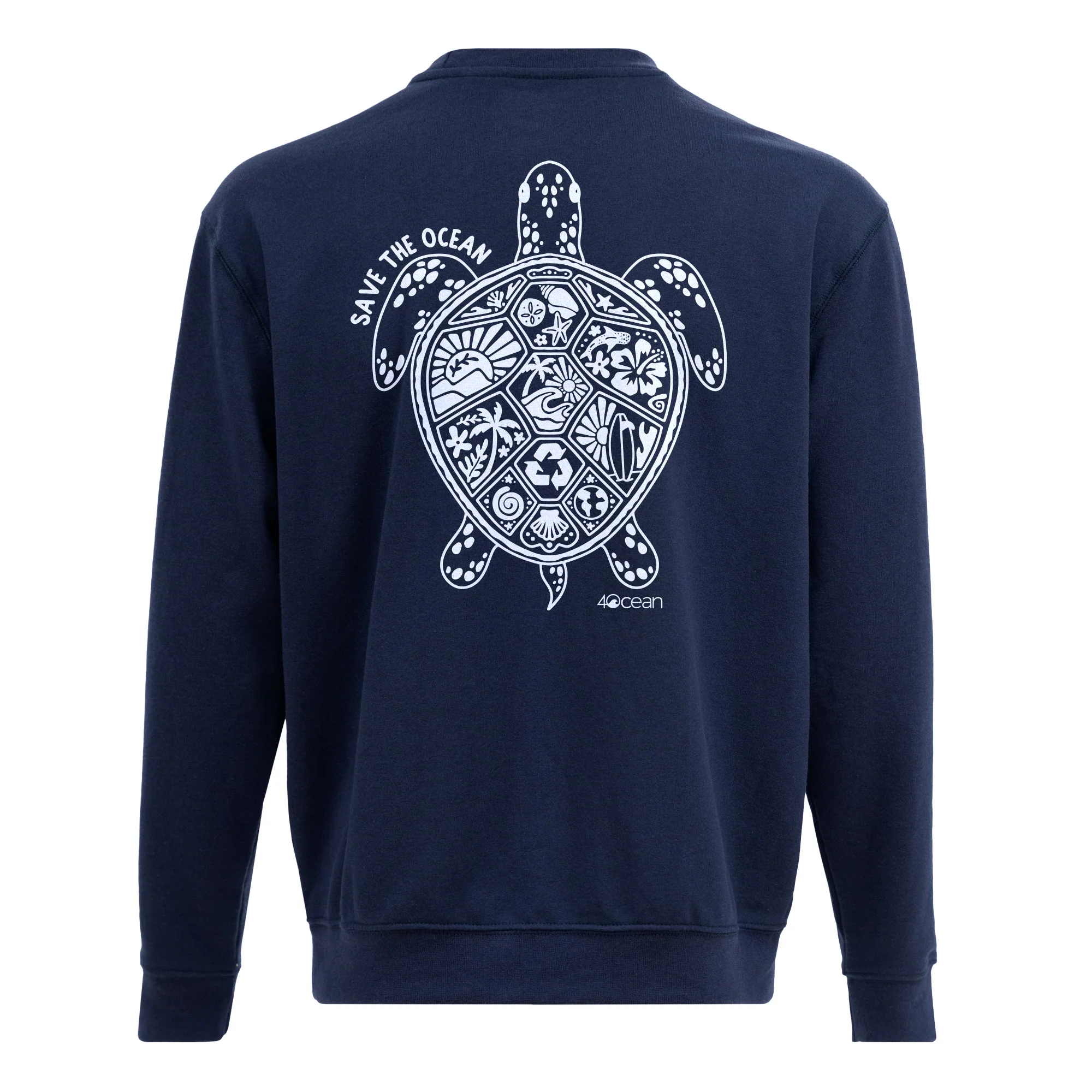 Save the Ocean Unisex Crew Fleece Sweatshirt - Image 5