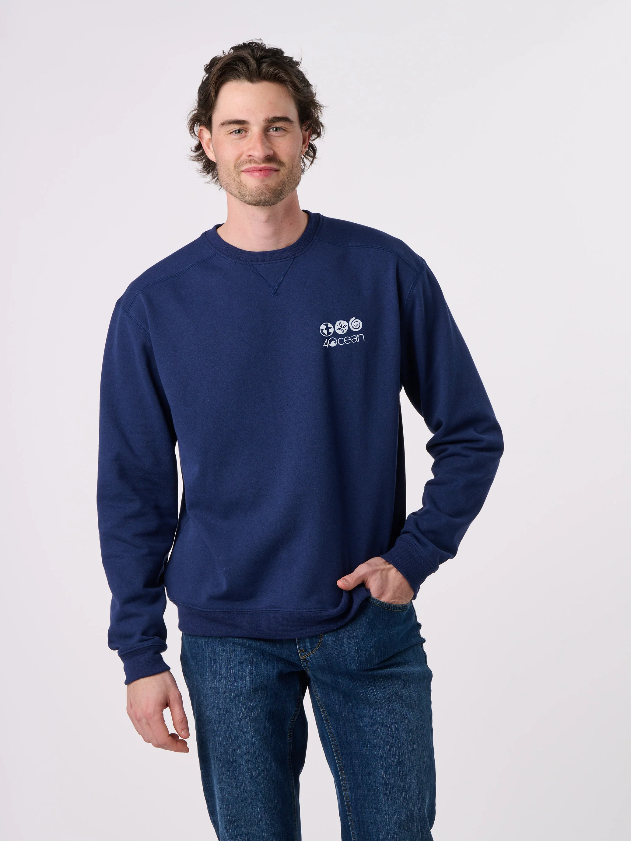 Save the Ocean Unisex Crew Fleece Sweatshirt - Image 8