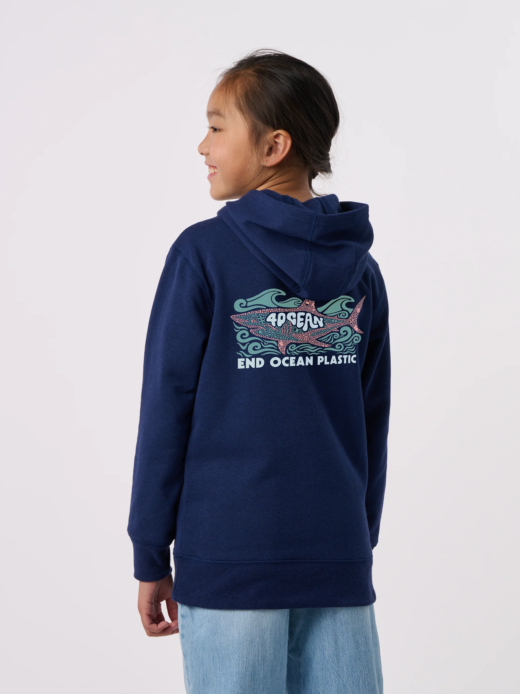 Shark Microplastic Youth Pullover Hoodie - Image 13