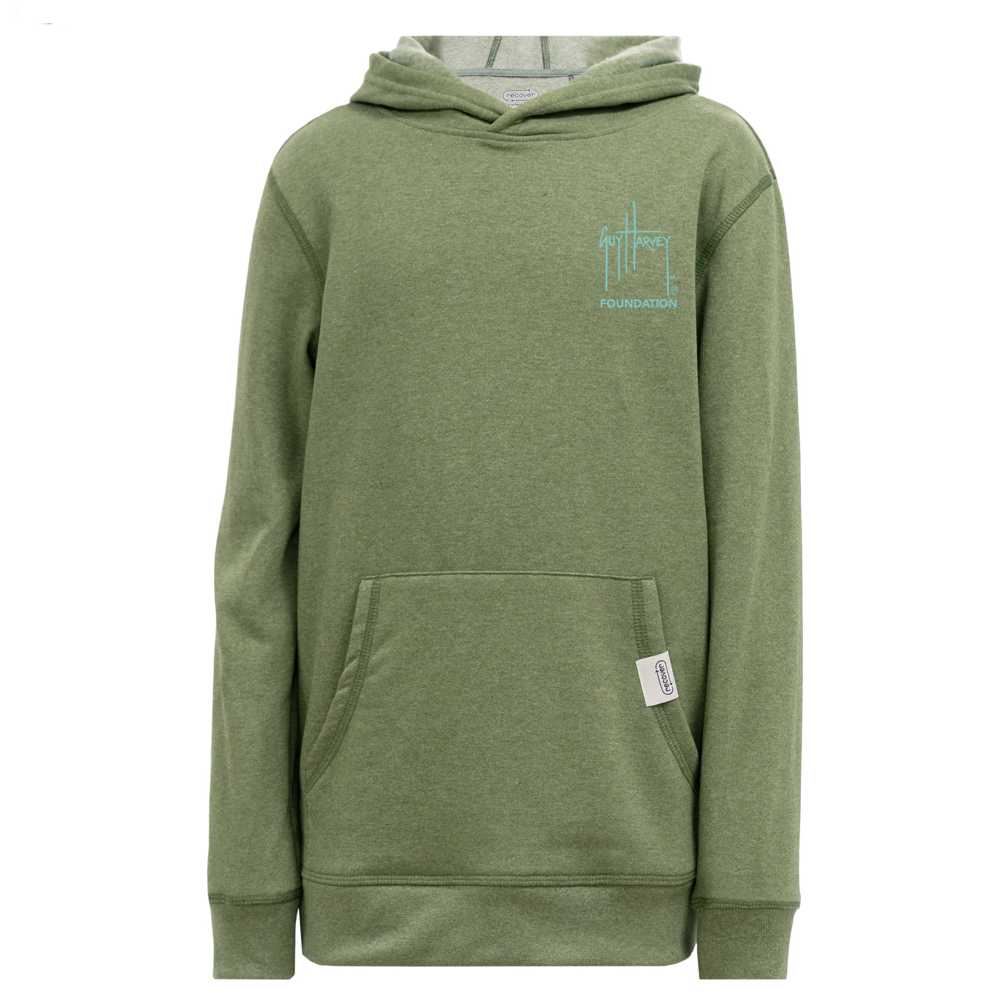 Guy Harvey Foundation Getting Salty Turtle Youth Pullover Hoodie - Image 2