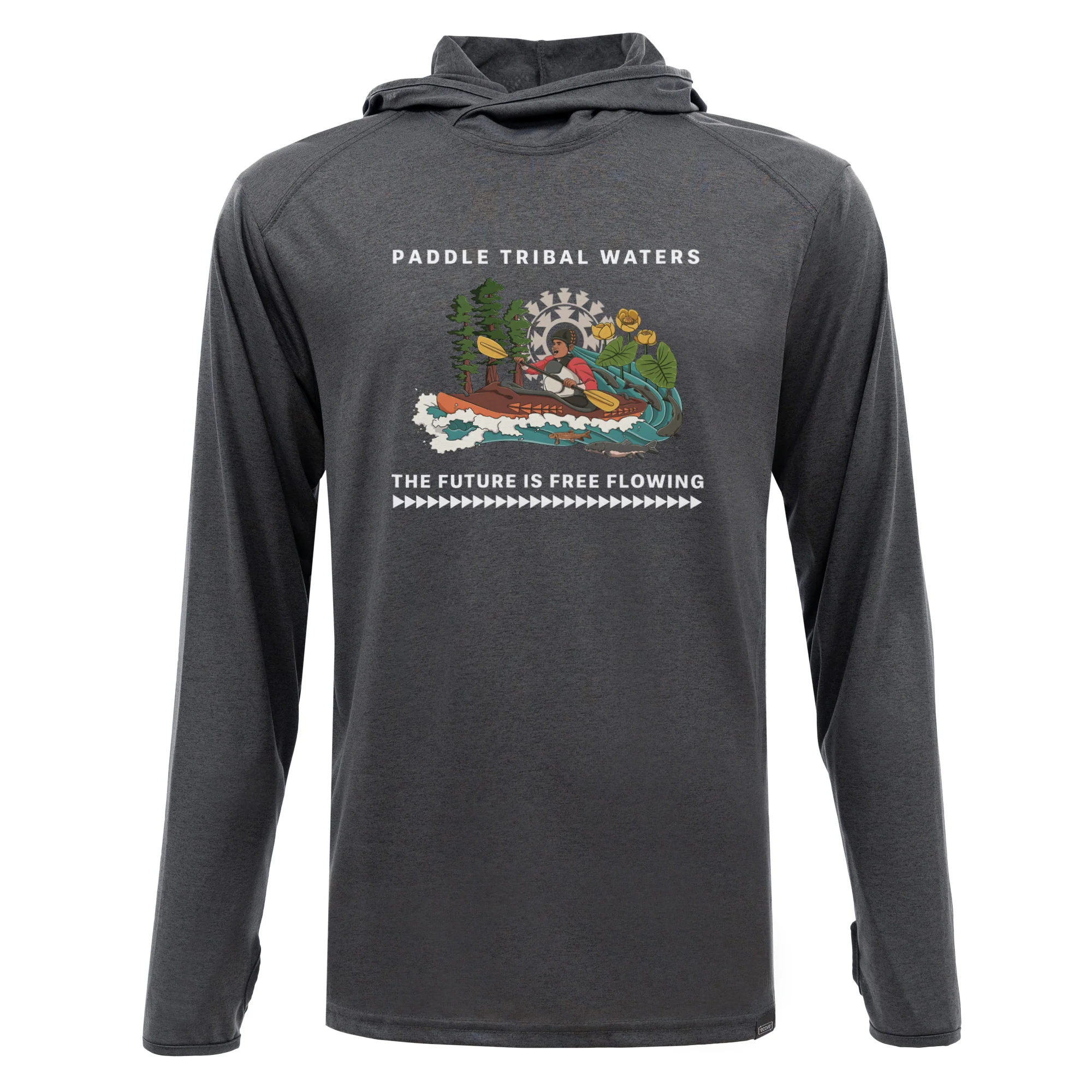 Paddle Tribal Waters Sport Sun Hoodie - Image 3