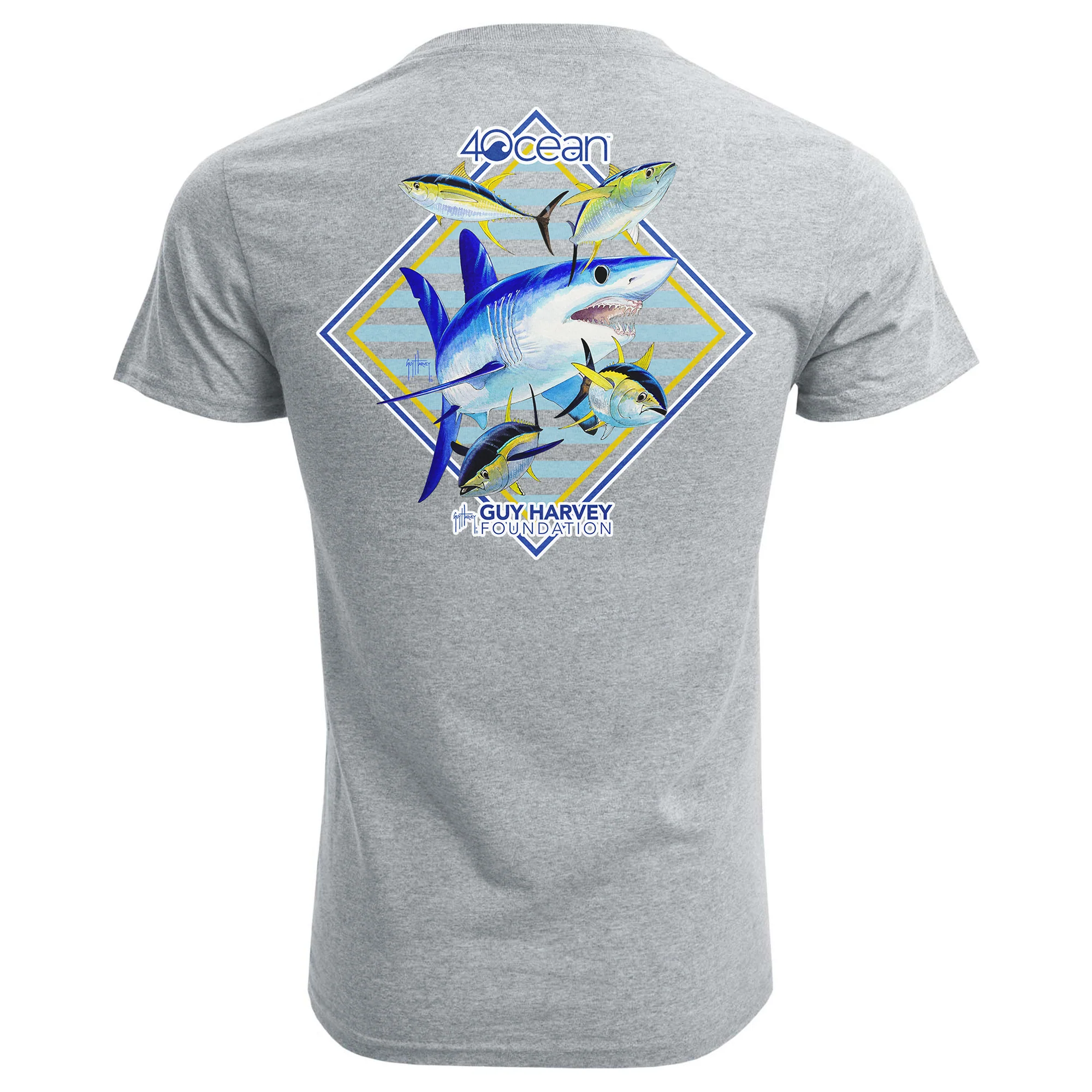 Guy Harvey Mako Shark Unisex T-Shirt - Image 5