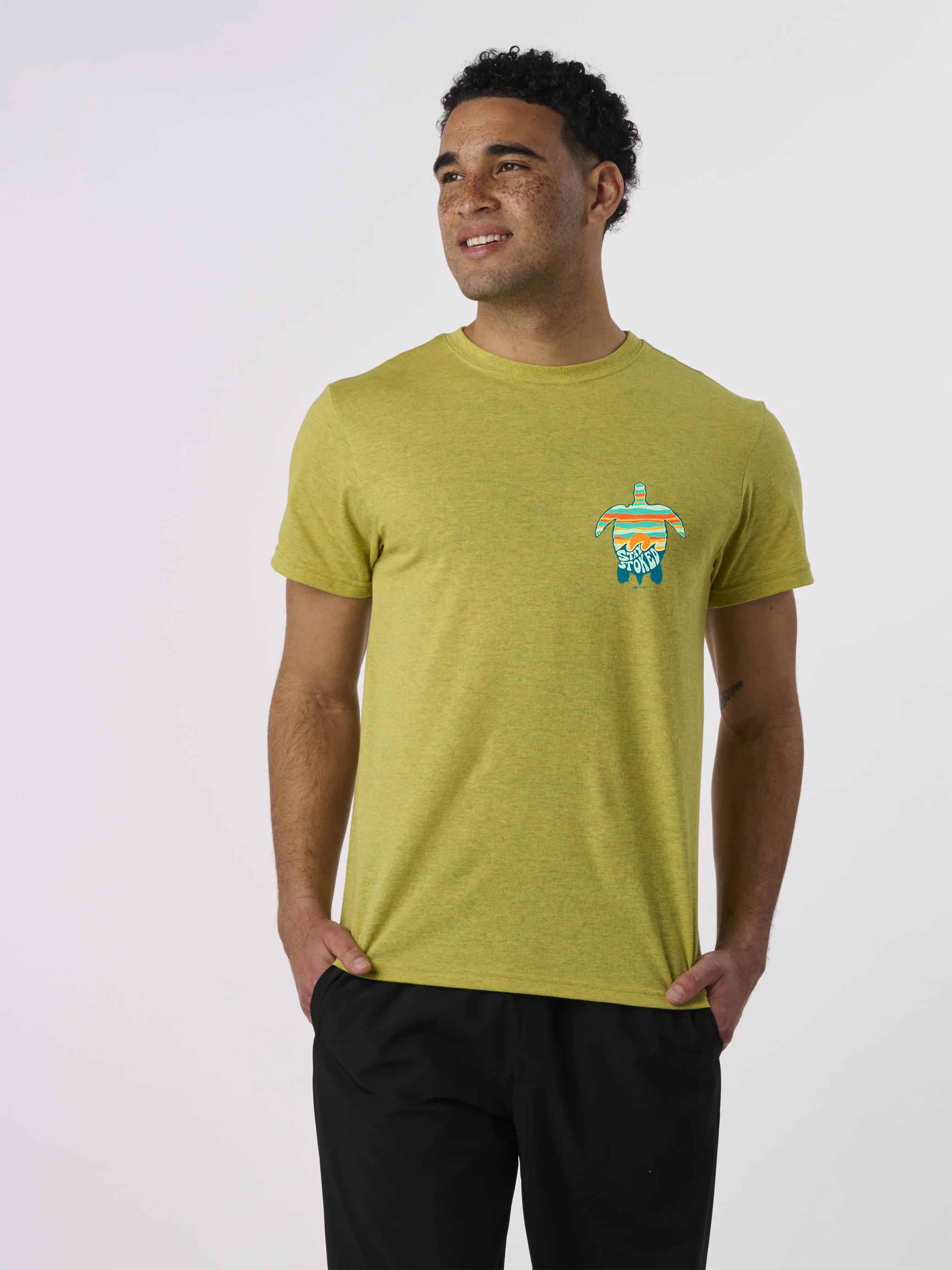Stay Stoked Turtle Unisex T-Shirt - Image 4
