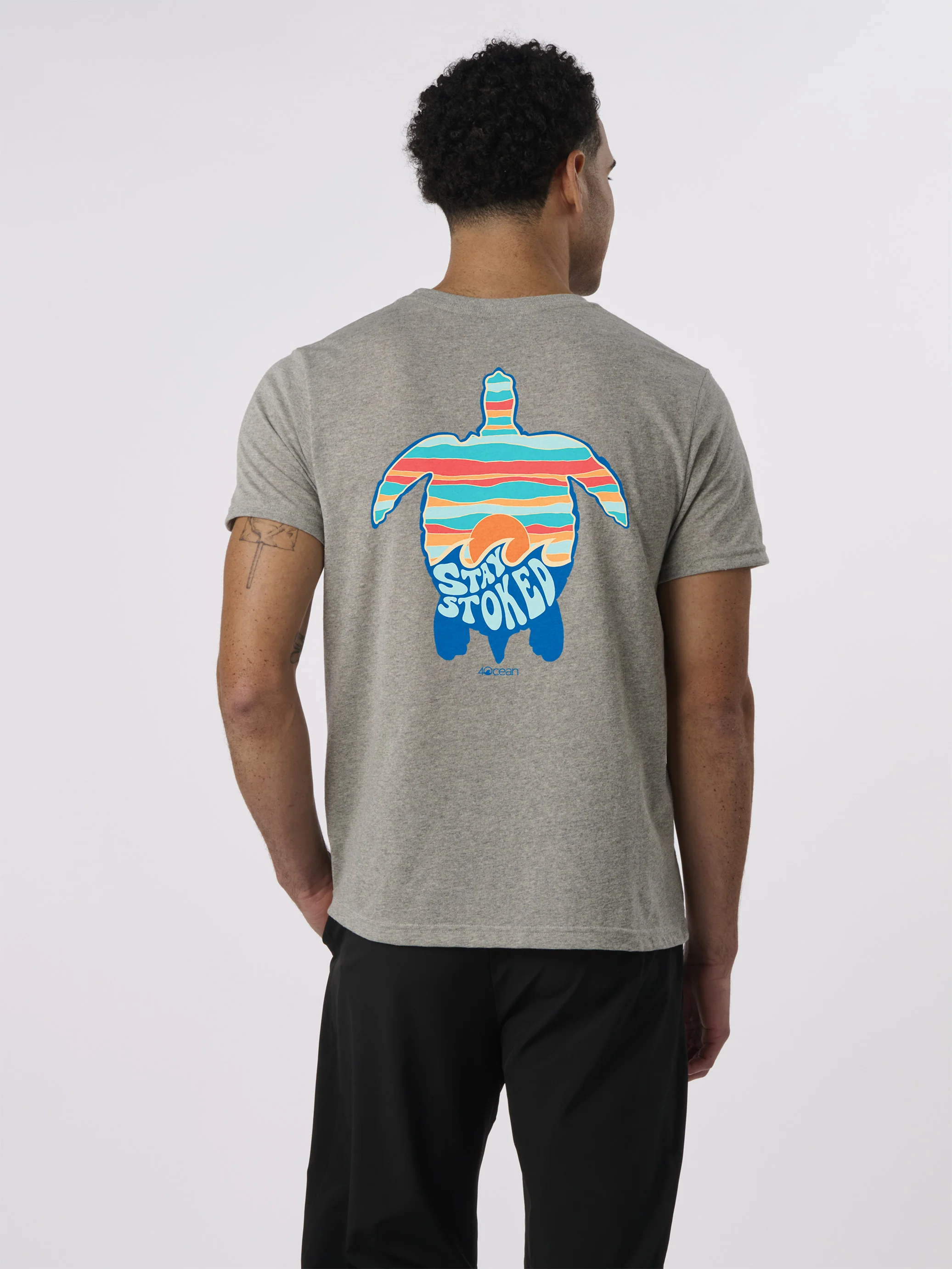 Stay Stoked Turtle Unisex T-Shirt - Image 6