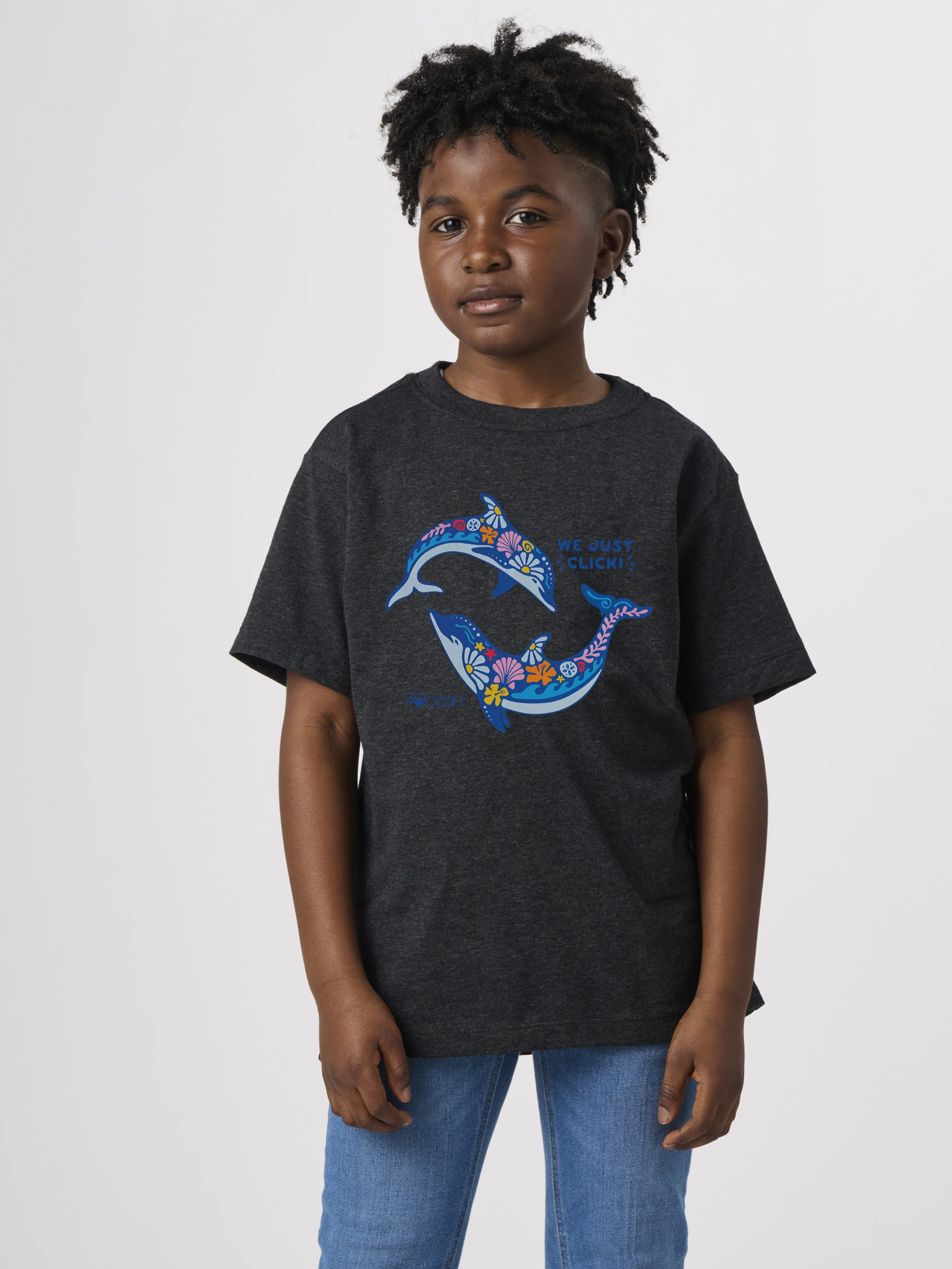 We Just Click Dolphin Youth T-Shirt - Image 8